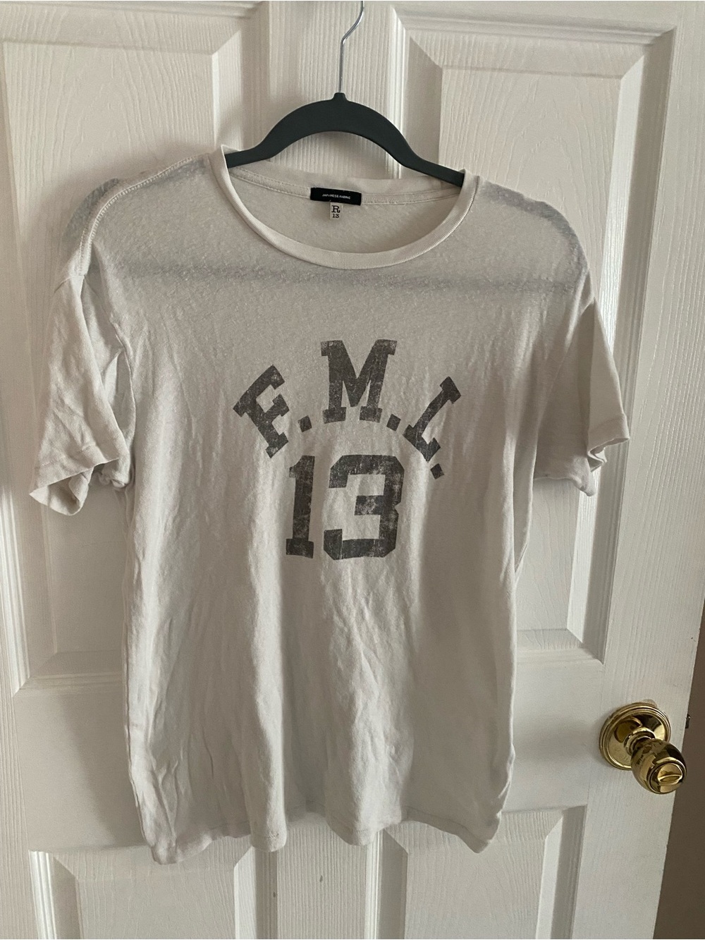 R13 F.M.L. Graphic Crew Neck T-Shirt - xsmall